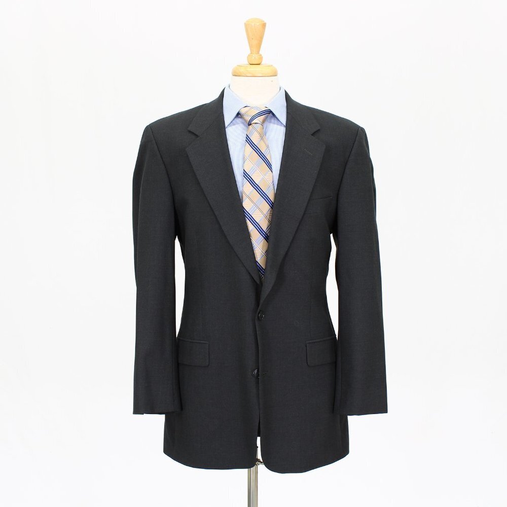 Vintage Brooks Brothers 41L Gray 2-Button Sport Coat Blazer Jacket O995